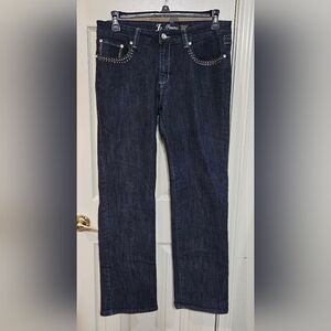 J.Renee Dark Blue Straight Leg Jeans